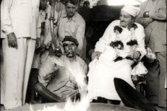 Meher Baba at Dhuni, 1954