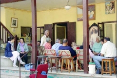Informal gathering on Mehera's Porch
